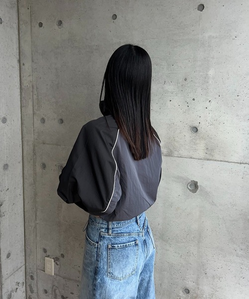 タフタバイカラーブルゾン（ブルゾン）｜y/m by RIKA（イムバイリカ）