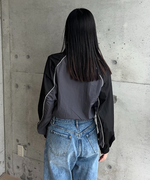 タフタバイカラーブルゾン（ブルゾン）｜y/m by RIKA（イムバイリカ）