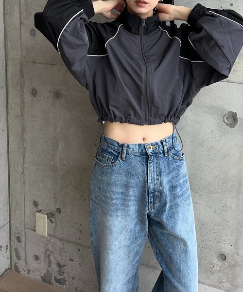 タフタバイカラーブルゾン（ブルゾン）｜y/m by RIKA（イムバイリカ）