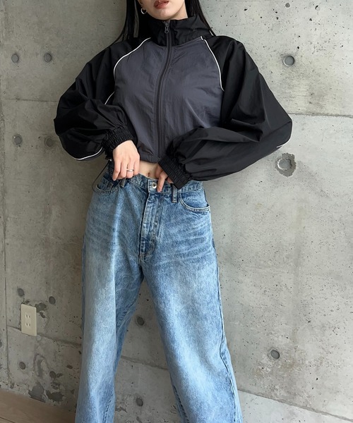 タフタバイカラーブルゾン（ブルゾン）｜y/m by RIKA（イムバイリカ）