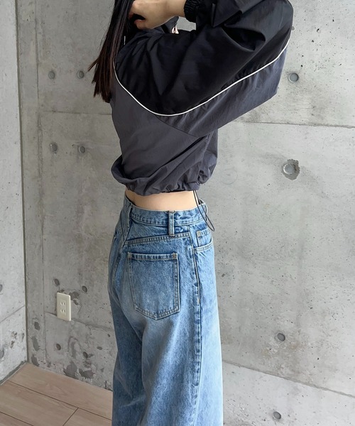 タフタバイカラーブルゾン（ブルゾン）｜y/m by RIKA（イムバイリカ）