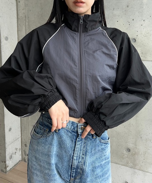 タフタバイカラーブルゾン（ブルゾン）｜y/m by RIKA（イムバイリカ）