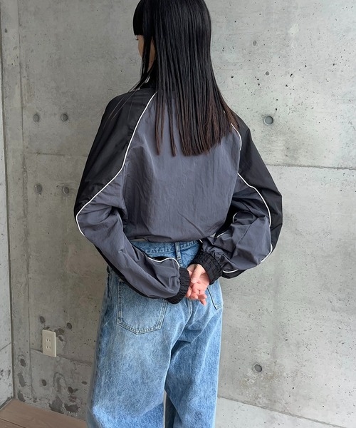 タフタバイカラーブルゾン（ブルゾン）｜y/m by RIKA（イムバイリカ）