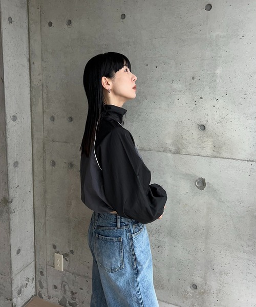 タフタバイカラーブルゾン（ブルゾン）｜y/m by RIKA（イムバイリカ）