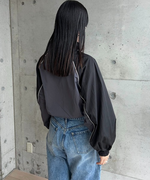 タフタバイカラーブルゾン（ブルゾン）｜y/m by RIKA（イムバイリカ）