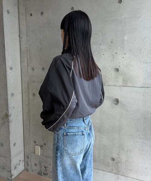 タフタバイカラーブルゾン（ブルゾン）｜y/m by RIKA（イムバイリカ）