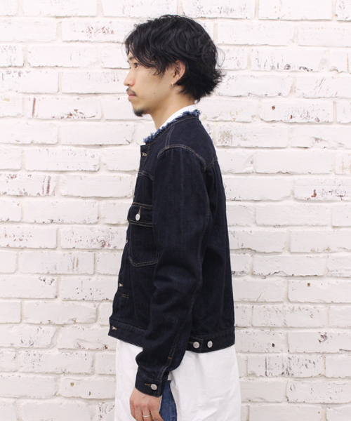 CIAOPANIC（チャオパニック）の「【Ciaopanic】　2NDタイプ　Ｇジャン（デニムジャケット・メンズ・インディゴブルー/サックスブルー・LARGE/MEDIUM）」の4枚目の写真