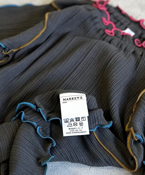 HOGAN RANCH WEAR(ホーガンランチウエア)の「メローリブハンソデカットソー(80~150cm)(Tシャツ/カットソー・キッズ・チャコール/ラベンダー/ライトグリーン・80/90/100/110/120/130/140/150)」の14枚目の写真