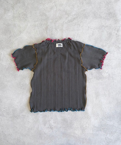 HOGAN RANCH WEAR(ホーガンランチウエア)の「メローリブハンソデカットソー(80~150cm)(Tシャツ/カットソー・キッズ・チャコール/ラベンダー/ライトグリーン・80/90/100/110/120/130/140/150)」の12枚目の写真