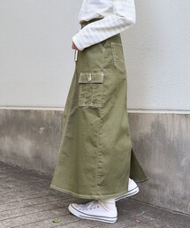 SOMETHING × FREAK'S STORE/サムシング 別注 CARGO CURVE SKIRT/カーゴカーブスカート/デニムスカート