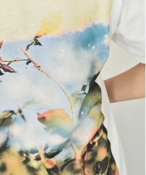 THEATRE PRODUCTS(シアタープロダクツ)の「限定展開【THEATRE PRODUCTS×Mariko Ohyaコラボ】Red Rose Tシャツ(Tシャツ/カットソー・レディース・アイボリー/ホワイト・FREE)」の4枚目の写真