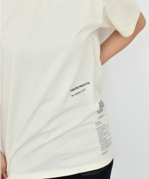 THEATRE PRODUCTS(シアタープロダクツ)の「限定展開【THEATRE PRODUCTS×Mariko Ohyaコラボ】Red Rose Tシャツ(Tシャツ/カットソー・レディース・アイボリー/ホワイト・FREE)」の5枚目の写真