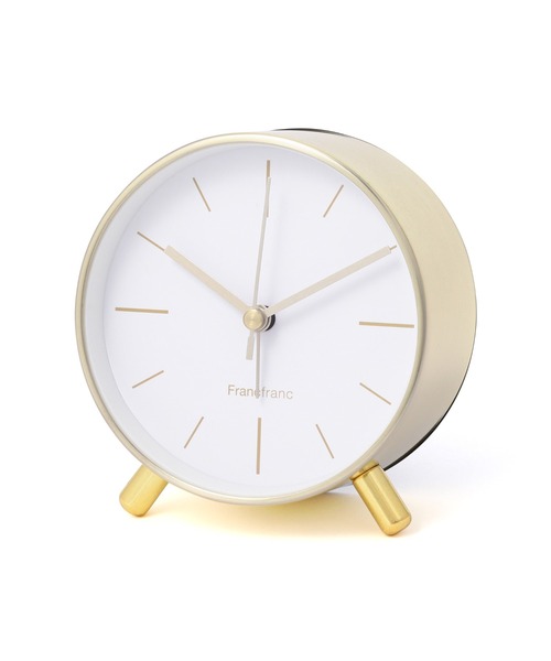 Francfranc（フランフラン）の「ゴールドフレーム テーブルクロック（置時計・レディース・ゴールド・FREE）」の2枚目の写真