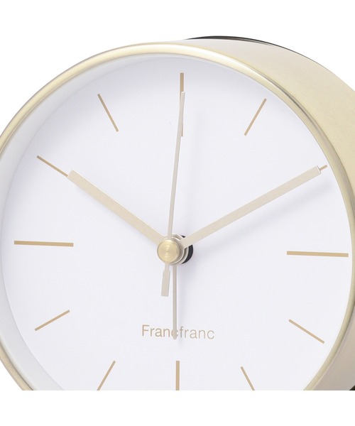Francfranc（フランフラン）の「ゴールドフレーム テーブルクロック（置時計・レディース・ゴールド・FREE）」の4枚目の写真