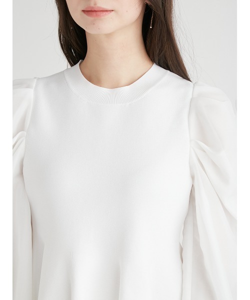 まこみさま専用　celford CELFORD / セルフォード HM パール付きフリルブラウス 25秋冬