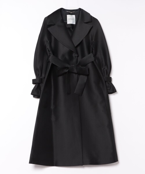 新品未使用✨ルルウィルビー　シルキーダブルクロスドレスコート　ブラック　2 LOULOU WILLOUGHBY（ルルウィルビー）の「【LOULOU WILLOUGHBY