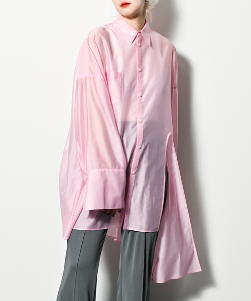 CITYSHOP(シティショップ) ASYMMETRY CUTTING シャツ CITYSHOP（シティーショップ）の「ASYMMETRY CUTTING シャツ