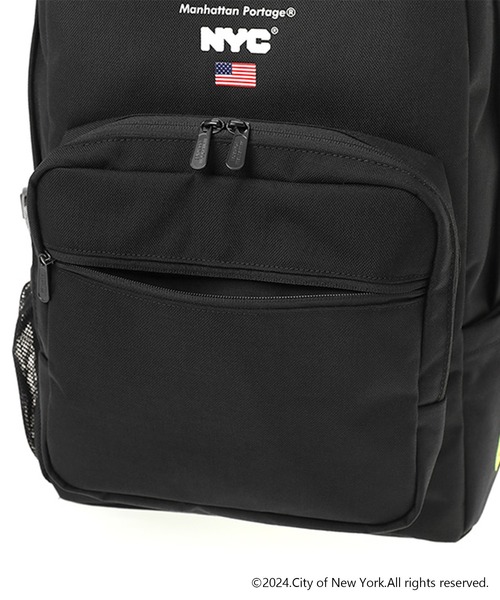 Manhattan Portage(マンハッタンポーテージ)の「Townsend Backpack Vinyl Lining NEW YORK CITY(バックパック/リュック・メンズ・ブラック・LARGE)」の9枚目の写真