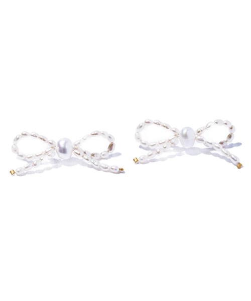 les bonbon(ルボンボン)の「【les bon bon】waltz pearl pierce BOB434(ピアス(両耳用)・レディース・ホワイト・FREE)」の2枚目の写真