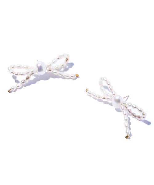 les bonbon(ルボンボン)の「【les bon bon】waltz pearl pierce BOB434(ピアス(両耳用)・レディース・ホワイト・FREE)」の3枚目の写真