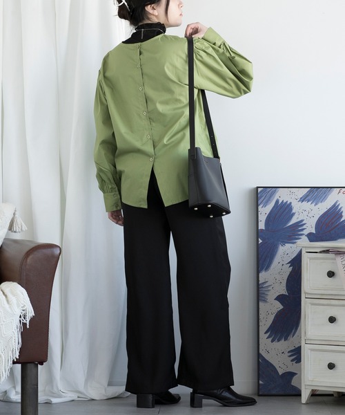 aimoha（アイモハ）の「ゆったりワイドパンツ（スラックス・レディース・ブラック・SMALL/MEDIUM/LARGE）」の8枚目の写真