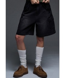 デニム・ジーパン NASTY FANCY CLUB [NF] BERMUDA DENIM CARGO PANTS 4BTR574 MUSINSA | FANCY CLUB [NF] Bermuda Denim Cargo Pants (BLACK)_