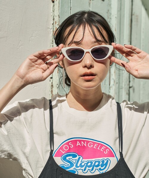 A.D.S.Rホワイトキャットアイサングラス FREAK'S STORE（フリークスストア）の「Casselini/キャセリーニ