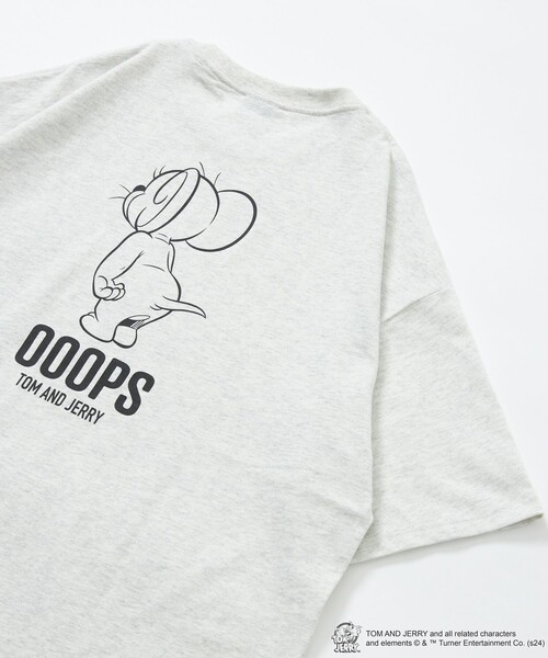 FREAK'S STORE（フリークスストア）の「限定展開 TOM and JERRY/トムとジェリー 別注 ビッグシルエット バックプリント クルーネックTシャツ/OOOPS（Tシャツ/カットソー・メンズ・グレイッシュブルー/アッシュグレー/ブラック/ホワイト/ネイビー・SMALL/MEDIUM/LARGE）」の3枚目の写真