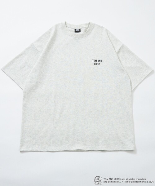FREAK'S STORE（フリークスストア）の「限定展開 TOM and JERRY/トムとジェリー 別注 ビッグシルエット バックプリント クルーネックTシャツ/OOOPS（Tシャツ/カットソー・メンズ・グレイッシュブルー/アッシュグレー/ブラック/ホワイト/ネイビー・SMALL/MEDIUM/LARGE）」の13枚目の写真