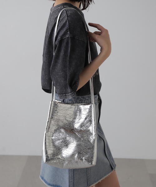 FREE'S MART（フリーズマート）の「◆スライドショルダーバッグ（ショルダーバッグ・レディース・ブラック/シルバー/ベージュ・ﾌﾘ-）」の15枚目の写真