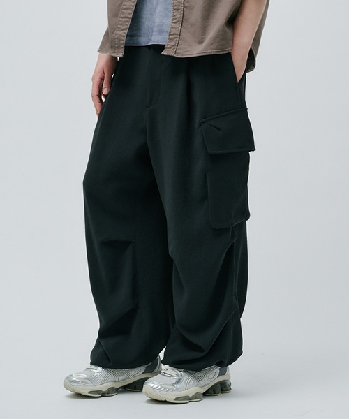 PUBLIC TOKYO（パブリックトウキョウ）の「ハイコンフォートイージーカーゴパンツ（カーゴパンツ・メンズ・カーキ/ダークグレー・1/2/3）」の21枚目の写真