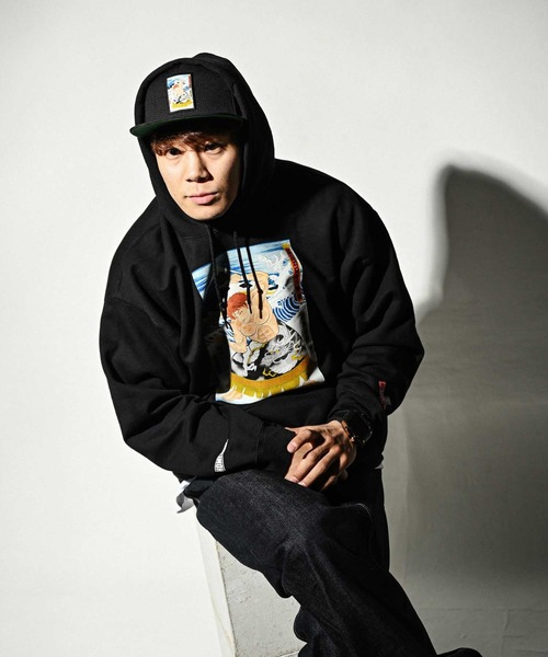 HOMEGAME(ホームゲーム)の「HOMEGAME × グラップラー刃牙 × パンクラス × THREE TIDES TATTOO 範馬刃牙 HOODIE【HG240501】(パーカー・メンズ・ブラック・L/XL/XXL/M)」の3枚目の写真