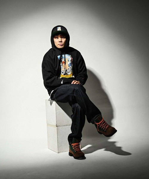 HOMEGAME(ホームゲーム)の「HOMEGAME × グラップラー刃牙 × パンクラス × THREE TIDES TATTOO 範馬刃牙 HOODIE【HG240501】(パーカー・メンズ・ブラック・L/XL/XXL/M)」の2枚目の写真