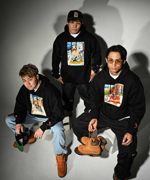 HOMEGAME(ホームゲーム)の「HOMEGAME × グラップラー刃牙 × パンクラス × THREE TIDES TATTOO 範馬刃牙 HOODIE【HG240501】(パーカー・メンズ・ブラック・L/XL/XXL/M)」の12枚目の写真