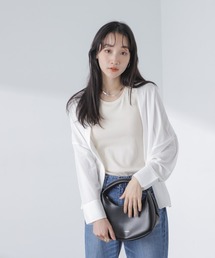 シアーカットシャツカーディガン