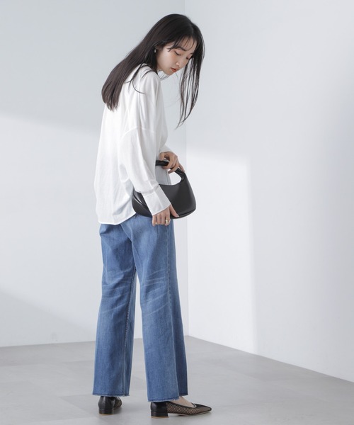 NANO universe（ナノユニバース）の「シアーカットシャツカーディガン（カーディガン/ボレロ・レディース・ホワイト/ブラック/グレー系その他4・FREE）」の9枚目の写真