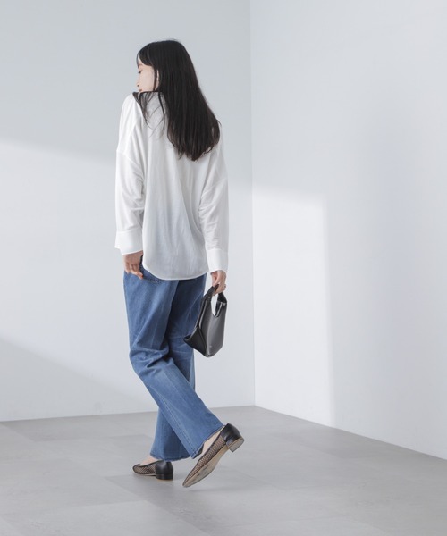 NANO universe（ナノユニバース）の「シアーカットシャツカーディガン（カーディガン/ボレロ・レディース・ホワイト/ブラック/グレー系その他4・FREE）」の10枚目の写真