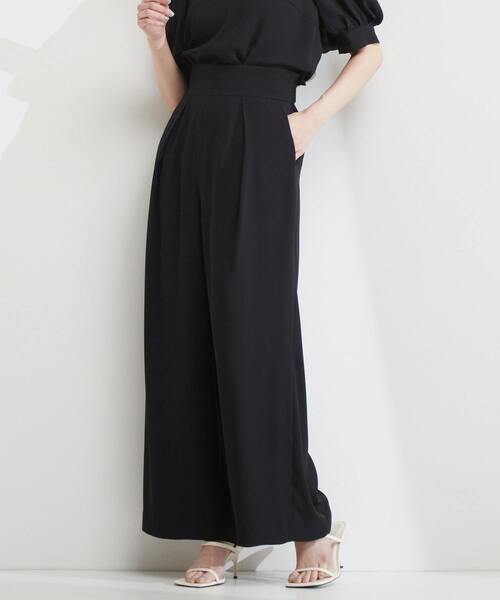 Tiara（ティアラ）の「タックフレアパンツ（スラックス・レディース・ブラウン/パープル/ブラック・2/3）」の2枚目の写真