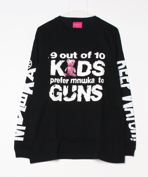 MISHKA(ミシカ)の「MISHKA L/T 長袖 Tシャツ(Tシャツ/カットソー・メンズ・ホワイト系その他2/ブラック系その他3/ブラック系その他2/ブラック/グリーン系その他/パープル/パープル系その他/ホワイト系その他3/グリーン/ホワイト・M/L/XL)」の5枚目の写真