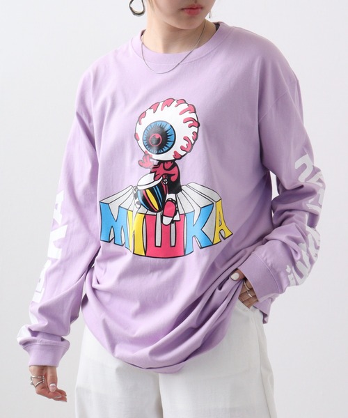 MISHKA(ミシカ)の「MISHKA L/T 長袖 Tシャツ(Tシャツ/カットソー・メンズ・ホワイト系その他2/ブラック系その他3/ブラック系その他2/ブラック/グリーン系その他/パープル/パープル系その他/ホワイト系その他3/グリーン/ホワイト・M/L/XL)」の9枚目の写真
