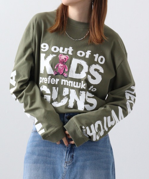 MISHKA(ミシカ)の「MISHKA L/T 長袖 Tシャツ(Tシャツ/カットソー・メンズ・ホワイト系その他2/ブラック系その他3/ブラック系その他2/ブラック/グリーン系その他/パープル/パープル系その他/ホワイト系その他3/グリーン/ホワイト・M/L/XL)」の8枚目の写真