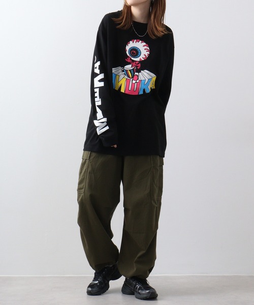 MISHKA(ミシカ)の「MISHKA L/T 長袖 Tシャツ(Tシャツ/カットソー・メンズ・ホワイト系その他2/ブラック系その他3/ブラック系その他2/ブラック/グリーン系その他/パープル/パープル系その他/ホワイト系その他3/グリーン/ホワイト・M/L/XL)」の21枚目の写真