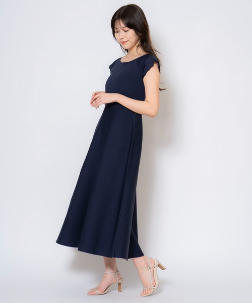 【himari♡】ノエラ　刺繍ワンピ ノエラ NOELA レース刺繍ワンピ （ライトグレー） -ファッション