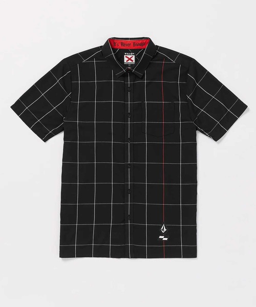 VOLCOM（ボルコム）の「VOLCOM/ボルコム メンズ 半袖 シャツ DESI A0422401 ピーター・シュロフ（シャツ/ブラウス・メンズ・ブラック・M/L）」の8枚目の写真