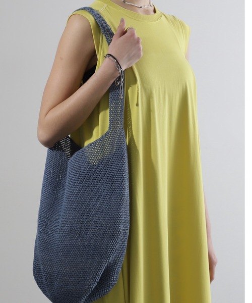 Vincent Pradier（ヴァンサンプラディエ）の「(VINCENT PRADIER)ワンハンドルバッグ（ショルダーバッグ・レディース・ベージュ/ブルー・FREE）」の2枚目の写真