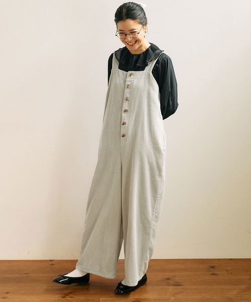 fig London（フィグロンドン）の「○puff corduroy salopette