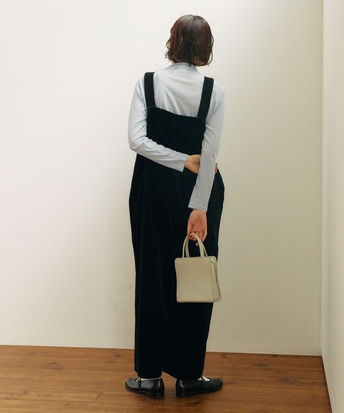 fig Ｌondon（フィグロンドン）の「●puff corduroy salopette（サロペット/オーバーオール・レディース・サックスブルー/チャコールグレー・FREE）」の17枚目の写真
