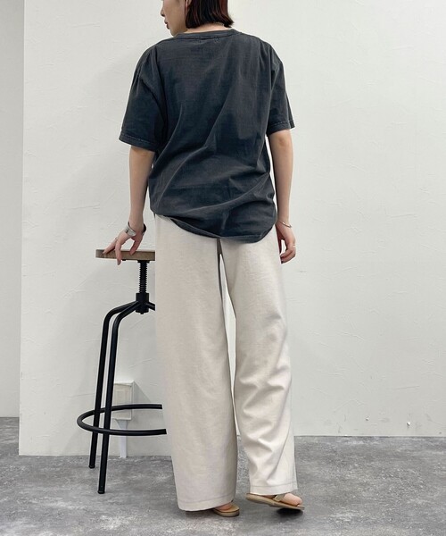 fredy emue(フレディエミュ)の「バイオツイルセミワイドパンツ(その他パンツ・レディース・ネイビー/ベージュ/ブラック・36/38)」の17枚目の写真