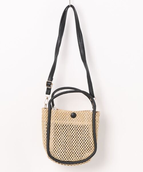TONE SELECT GOODS（トーンセレクトグッズ）の「【resonance】インポーチ付き　ストローバッグ　マルチウェイ　ショルダーバッグ　ハンドバッグ　浴衣（かごバッグ・レディース・ホワイト系/ブラウン系/ベージュ系/ブラック系・FREE）」の13枚目の写真