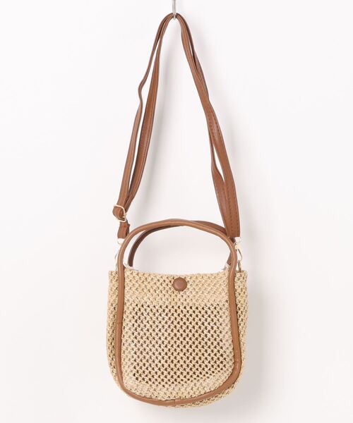 TONE SELECT GOODS（トーンセレクトグッズ）の「【resonance】インポーチ付き　ストローバッグ　マルチウェイ　ショルダーバッグ　ハンドバッグ　浴衣（かごバッグ・レディース・ホワイト系/ブラウン系/ベージュ系/ブラック系・FREE）」の12枚目の写真